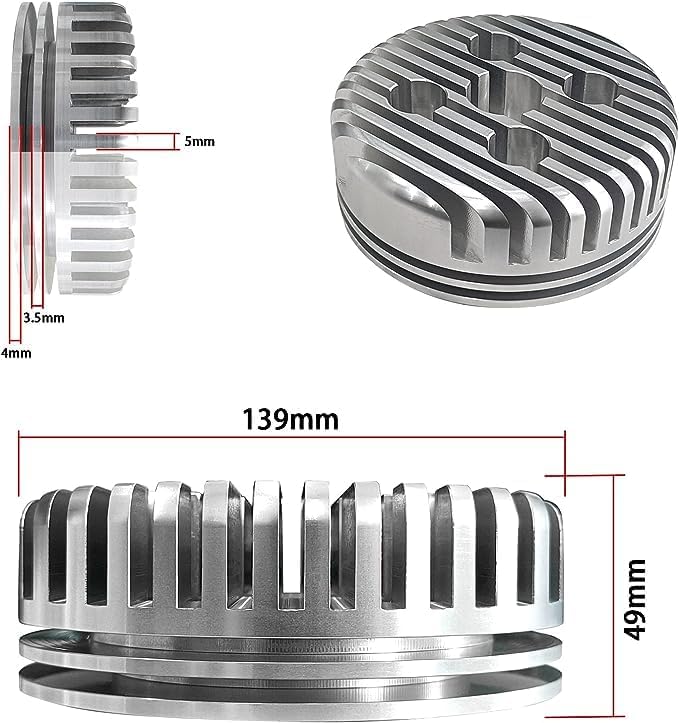 CDHPOWER LD100 Cylinder Head, Higher Performance Racing Head for 2 Stroke LD100-100cc/YD85 - Image 2